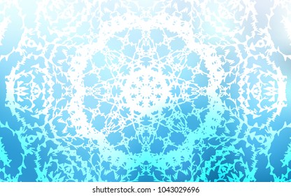 Light BLUE vector abstract doodle pattern. Brand-new colored illustration in blurry style with doodles drawn by child. The doodle design can be used for your web site.
