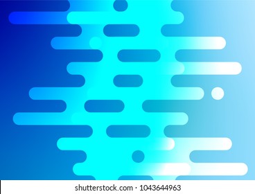 Light BLUE vector abstract doodle template. Ethnic elegant natural pattern with gradient. A completely new template for your business design.