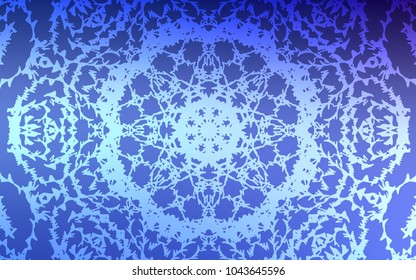 Light BLUE vector abstract doodle template. Glitter abstract illustration with doodles and lines drawn by child. A completely new design for your business.