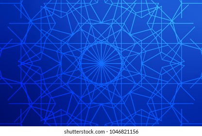Light BLUE vector abstract doodle template. Decorative shining childish illustration with doodles on abstract template. The template can be used as a background for cell phones.