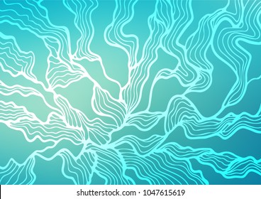 Light BLUE vector abstract doodle texture. A completely new color illustration in doodle style. The completely new template can be used for your brand book.