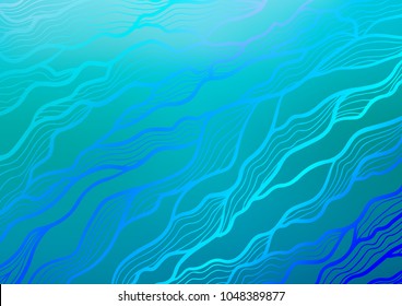 Light BLUE vector abstract doodle pattern. Glitter abstract illustration with doodles and Zen tangles. The doodle design can be used for your web site.