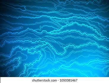 Light BLUE vector abstract doodle template. Shining colored illustration with doodles in Zen tangle style. A new texture for your design.
