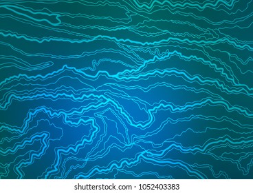 Light BLUE vector abstract doodle template. Blurred decorative design in Indian style with Zen tangles. Brand-new style for your business design.