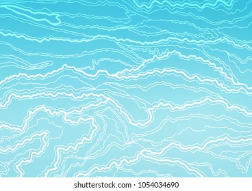 Light BLUE vector abstract doodle template. Modern geometrical abstract illustration with doodles. The completely new template can be used for your brand book.