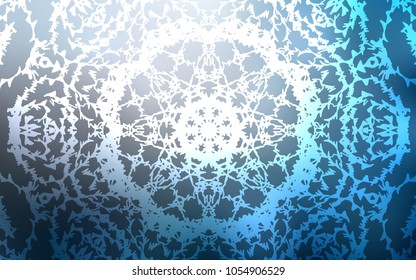 Light BLUE vector abstract doodle background. Doodle illustration made by child in Origami style with gradient. The textured pattern can be used for website.