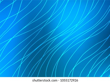 Light BLUE vector abstract doodle background. Doodles on blurred abstract background with gradient. The elegant pattern can be used as a part of a brand book.