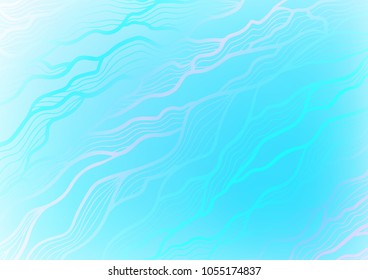 Light BLUE vector abstract doodle template. Creative illustration in blurred style with doodles and Zen tangles. The pattern can be used for heads of websites and designs.
