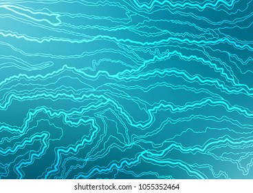 Light BLUE vector abstract doodle template. An elegant bright illustration with lines in Natural style. The best blurred design for your business.