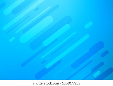 Light BLUE vector abstract doodle template. Shining colored illustration with doodles in Zen tangle style. The pattern can be used for heads of websites and designs.