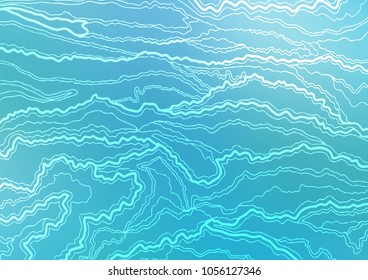 Light BLUE vector abstract doodle pattern. Modern geometrical abstract illustration with doodles. The completely new template can be used for your brand book.