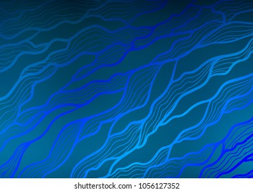Light BLUE vector abstract doodle texture. Shining colored illustration with doodles in Zen tangle style. The completely new template can be used for your brand book.