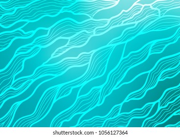 Light BLUE vector abstract doodle texture. Geometric doodle illustration in Origami style with gradient. The completely new template can be used for your brand book.