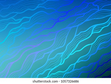 Light BLUE vector abstract doodle background. An elegant bright illustration with lines in Natural style. Brand-new style for your business design.