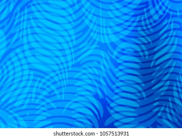 Light BLUE vector abstract doodle template. Blurred decorative design in Indian style with Zen tangles. The completely new template can be used for your brand book.