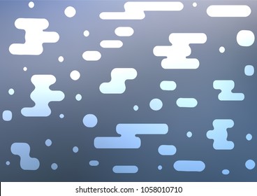 Light BLUE vector abstract doodle pattern. Shining colored illustration with doodles in Zen tangle style. The elegant pattern can be used as a part of a brand book.