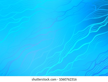 Light BLUE vector abstract doodle pattern. Shining colored illustration with doodles in Zen tangle style. The best blurred design for your business.