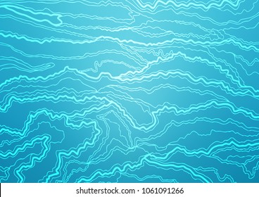 Light BLUE vector abstract doodle pattern. Colorful illustration in abstract style with doodles and Zen tangles. A completely new template for your business design.