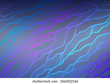 Light BLUE vector abstract doodle template. Doodles on blurred abstract background with gradient. A completely new template for your business design.