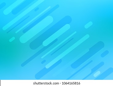 Light BLUE vector abstract doodle template. Blurred decorative design in Indian style with Zen tangles. The elegant pattern can be used as a part of a brand book.