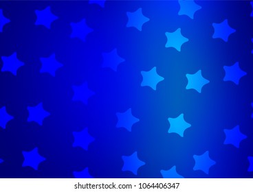 Light BLUE vector abstract doodle template. Brand-new colored illustration in blurry style with doodles. The textured pattern can be used for website.