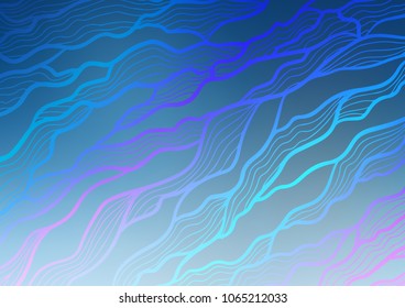 Light BLUE vector abstract doodle pattern. Colorful illustration in abstract style with doodles and Zen tangles. Hand painted design for web, leaflet, textile.