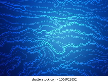 Light BLUE vector abstract doodle texture. Ethnic elegant natural pattern with gradient. The elegant pattern can be used as a part of a brand book.