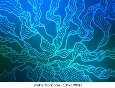 Light BLUE vector abstract doodle texture. A completely new color illustration in doodle style. The completely new template can be used for your brand book.