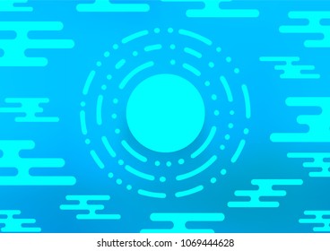 Light BLUE vector abstract doodle pattern. An elegant bright illustration with lines in Natural style. The pattern can be used for heads of websites and designs.