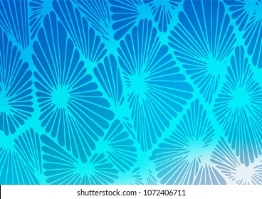 Light BLUE vector abstract doodle pattern. Sketchy hand drawn doodles on blurred background. A completely new design for your business.