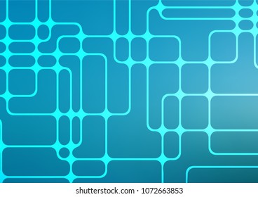 Light BLUE vector abstract doodle texture. Brand-new colored illustration in blurry style with doodles. The elegant pattern can be used as a part of a brand book.