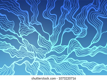Light BLUE vector abstract doodle texture. Decorative shining illustration with doodles on abstract template. The best blurred design for your business.