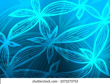 Light BLUE vector abstract doodle texture. Sketchy hand drawn doodles on blurred background. The best blurred design for your business.