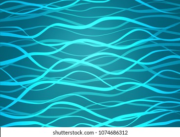 Light BLUE vector abstract doodle template. Decorative shining illustration with doodles on abstract template. Hand painted design for web, leaflet, textile.