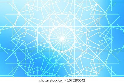Light BLUE vector abstract doodle wallpaper. Sketchy doodles drawn by child on blurred background. Hand painted design for web, wrapping, wallpaper.