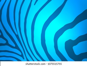 Light BLUE vector abstract doodle template. Shining colored illustration with doodles in Zen tangle style. The pattern can be used for coloring books and pages for kids.