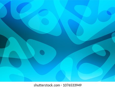 Light BLUE vector abstract doodle texture. Colorful abstract illustration with lines in Asian style. The pattern can be used for heads of websites and designs.