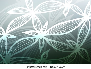 Light BLUE vector abstract doodle texture. Modern geometrical abstract illustration with doodles. Hand painted design for web, wrapping, wallpaper.