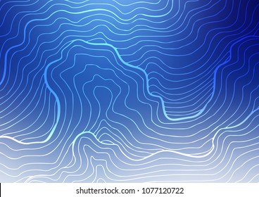 Light BLUE vector abstract doodle template. Creative illustration in blurred style with doodles and Zen tangles. The pattern can be used for coloring books and pages for kids.