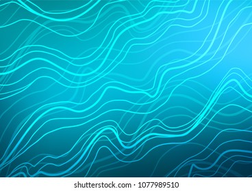 Light BLUE vector abstract doodle background. Doodles on blurred abstract background with gradient. Hand painted design for web, wrapping, wallpaper.