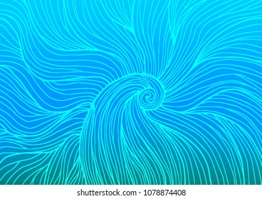 Light BLUE vector abstract doodle texture. Decorative shining illustration with doodles on abstract template. The elegant pattern can be used as a part of a brand book.