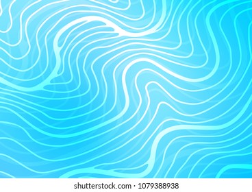Light BLUE vector abstract doodle pattern. Creative illustration in blurred style with doodles and Zen tangles. Hand painted design for web, leaflet, textile.