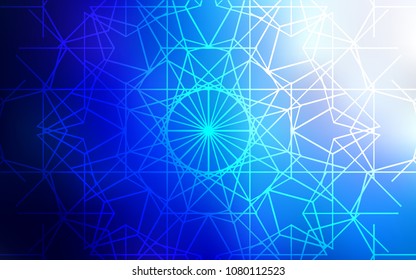 Light BLUE vector abstract doodle pattern. Glitter abstract illustration with doodles and lines drawn by child. The doodle design can be used for your web site.