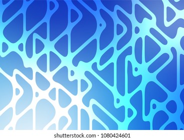Light BLUE vector abstract doodle pattern. Creative illustration in blurred style with doodles and Zen tangles. Brand-new style for your business design.