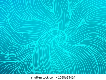 Light BLUE vector abstract doodle texture. Geometric doodle illustration in Origami style with gradient. A new texture for your design.