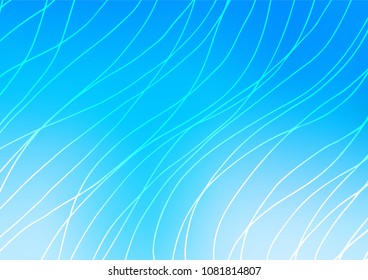 Light BLUE vector abstract doodle background. Colorful abstract illustration with lines in Asian style. The doodle design can be used for your web site.
