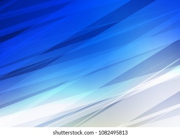 Light BLUE vector abstract doodle background. Colorful illustration in abstract style with doodles and Zen tangles. A completely new template for your business design.