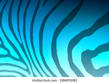 Light BLUE vector abstract doodle template. Colorful abstract illustration with lines in Asian style. The pattern can be used for wallpapers and coloring books.
