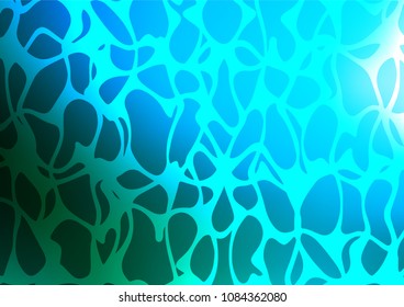 Light BLUE vector abstract doodle background. A vague abstract illustration with doodles in Indian style. The completely new template can be used for your brand book.