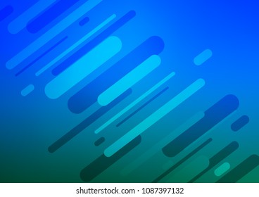 Light BLUE vector abstract doodle pattern. Ethnic elegant natural pattern with gradient. The template can be used as a background for cell phones.